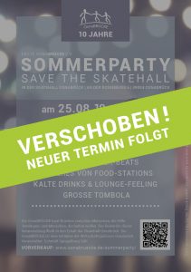 Flyer Sommerparty 2018 - Verschoben